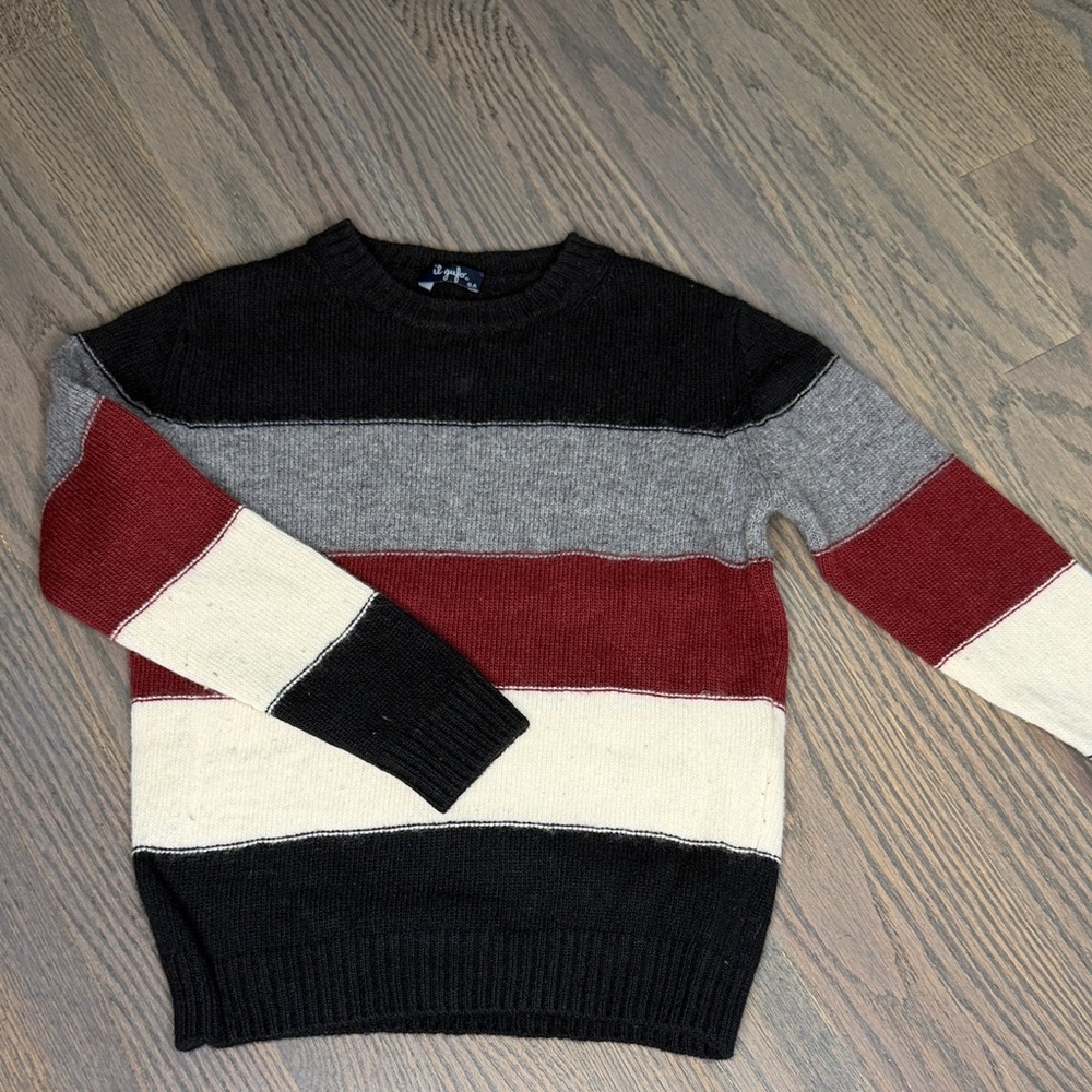 Il Gufo Multicolor Striped Crewneck Sweater